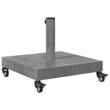 Outdoor Umbrella Base Dark grey wood look 45 x 45 x 31.5 cm 42010006