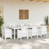 Garden Dining Table White 250 x 100 x 73 cm Poly Rattan 871694