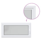 Basement Window RISOR 120 x 60 cm PVC and Glass White 42047262