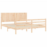 Bed Frame without Mattress Super King Size Solid Wood 3194781