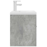 Bathroom Sink Cabinet with Built-in Basin and Faucet Concrete Grey 3324888