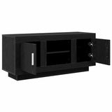 TV Cabinet Black Oak 102 x 35 x 45 cm Engineered Wood 880533