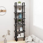 ZNTS Storage Shelf Grey 60x30x210 cm Engineered Wood 806519