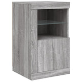 Sideboard with LED Lights Grey Sonoma 123x37x67 cm 3209063