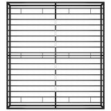 Bed Frame Black Powder-coated metal Double Durable Bed Frame 324788