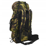ZNTS Hiking Backpack Green Camouflage 80 L Oxford Fabric 4009969