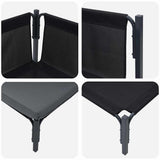 Outdoor Furniture with Cushion Anthracite 80 x 80 x 71 cm Steel 42009986