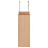 Paper Bags 250 pcs with Handles Brown 18x8x22 cm 4101810