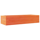 Garden Planter Wax Brown 110x40x23 cm Solid Wood Pine 847230