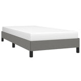 Bed Frame without Mattress Dark Grey 90x190 cm Single Single Fabric 349822