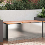 Garden Bench Silver 100 x 40 x 43 cm Stainless steel 874909