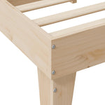 Bookcase Bed without Mattress 120x190cm Small Double Solid Wood Pine 3324556