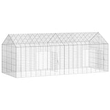 Rabbit Cage Silver 200 x 78 x 78 cm Galvanised Steel 42019233