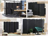 6 Panel Folding Room Divider, Freestanding Privacy Screen for Living Room, Bedroom and Office, 240 x T3398P423078