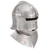 ZNTS Medieval Knight Helmet Antique Replica LARP Silver Steel 286220