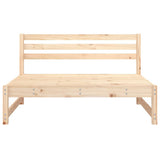 Garden Middle Sofas 2 pcs 120x80 cm Solid Wood Pine 825716