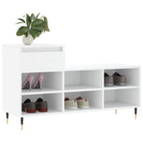 ZNTS Shoe Cabinet White 102x36x60 cm Engineered Wood 831356