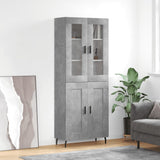 Highboard Concrete Grey 69,5x34x180 cm Engineered Wood 3198357