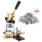Badge Maker with 500 pcs Pinback Button Parts 58mm Rotate Punch 3056504