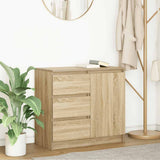 Sideboard with Drawer Sonoma Oak 71x35x65 cm Engineered Wood 861573