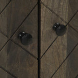 3 Piece Sideboards Black 60x33x75 cm Solid Wood Mango 3309999