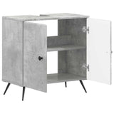 Bathroom Sink Cabinet BREDA Concrete Grey 59.5 x 31.5x 59 cm 897448