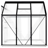 Greenhouse with Base Frame Anthracite Aluminium 3.61 m 48215