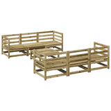 7 Piece Garden Sofa Set Impregnated Wood Pine 3299300