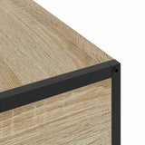 Bedside Cabinet Sonoma Oak 40 x 27 x 76 cm Engineered Wood 859571
