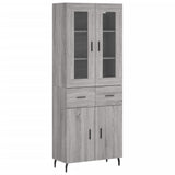 Highboard Grey Sonoma 69.5x34x180 cm Engineered Wood 3198551