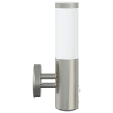 Outdoor Wall Light 2 pcs Silver 15 x 7.5 x 33 cm 4005954