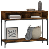 Console Table Smoked Oak 100x30.5x75 cm Engineered Wood 833390
