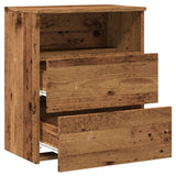 ZNTS Bedside Cabinet Old Wood 50x32x60cm Engineered Wood 856564