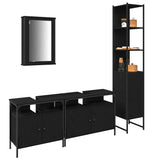 Bathroom Furniture Set 4 pcs Black oak 33 x 33 x 185.5 cm 3334421