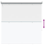 Outdoor Roller Blind UV Protection White 140 x 230 cm 42041245