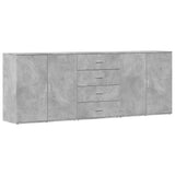 Sideboards 3 pcs Concrete Grey Engineered Wood 3276612