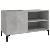 Record Cabinet Concrete Grey 84.5x38x48 cm Engineered Wood 831953
