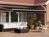 Solar Electric Awning 3 x 2.5 m Black 100% Polyester 3419942