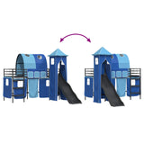 Kids'Loft Bed Frame Black and Blue 75 x 190 cm Metal 42020878