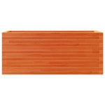 Garden Planter Wax Brown 110x40x46 cm Solid Wood Pine 3282451