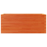 Garden Planter Wax Brown 110x40x46 cm Solid Wood Pine 3282451