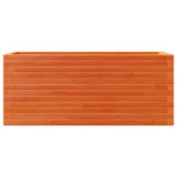 Garden Planter Wax Brown 110x40x46 cm Solid Wood Pine 3282451
