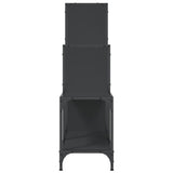Bookcase Black 92x30x102 cm Engineered Wood and Metal 845436