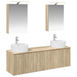 Bathroom Cabinet Set 5 pcs Sonoma Oak Engineered Wood 3406433