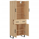 Highboard Sonoma Oak 69.5x34x180 cm Engineered Wood 3198172