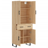 Highboard Sonoma Oak 69.5x34x180 cm Engineered Wood 3198172