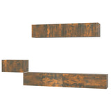5 Piece TV Cabinet Set Smoked Oak Engineered Wood 3114435