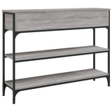 Console Table Grey Sonoma 100x25x75 cm Engineered Wood 834183