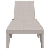 Sun Lounger Cappuccino 186x60x29 cm PP 364216