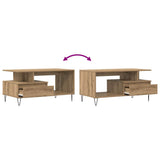 Coffee Table Artisan Oak 90x49x45 cm Engineered Wood 857453